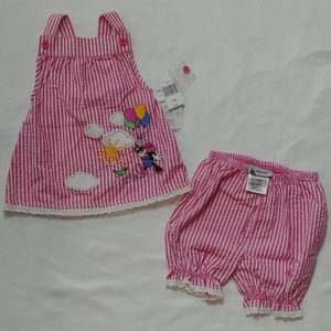 Disney Minnie Mouse 2pc set girls 12m NWT